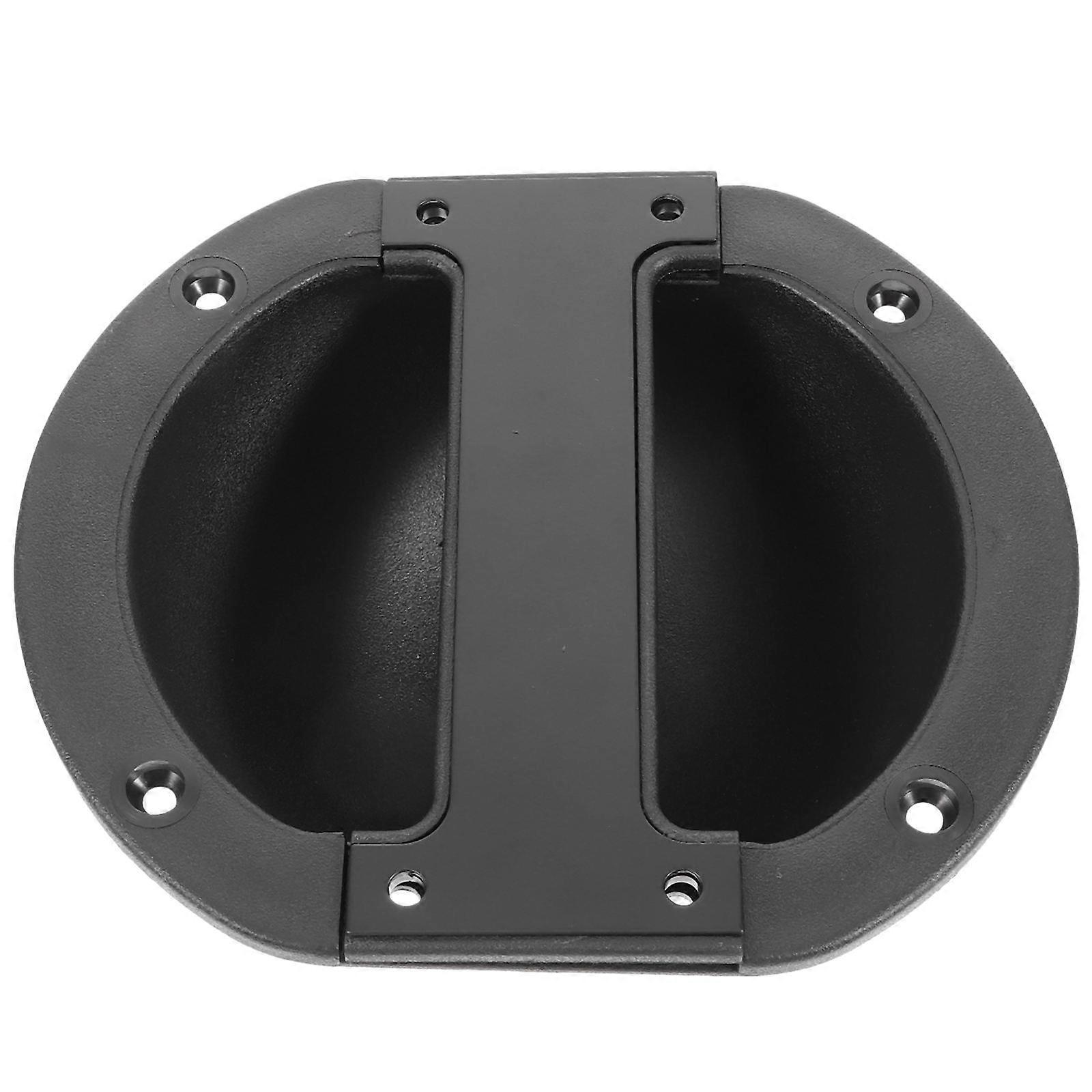 Loudspeaker Carry Handle Recessed Door Pull Round Stage Performances 18.5x16.2cm Plastic 1Set
