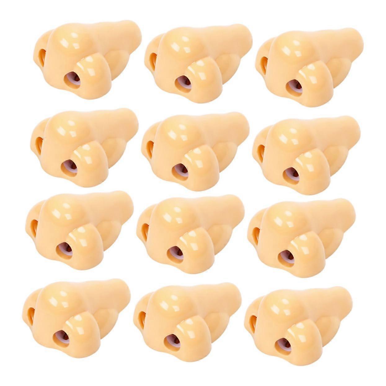 12-Piece Nose Shape Pencil Sharpener Set for Manual Hand Use, Ideal for School, Travel, Classroom Rewards, and Prizes