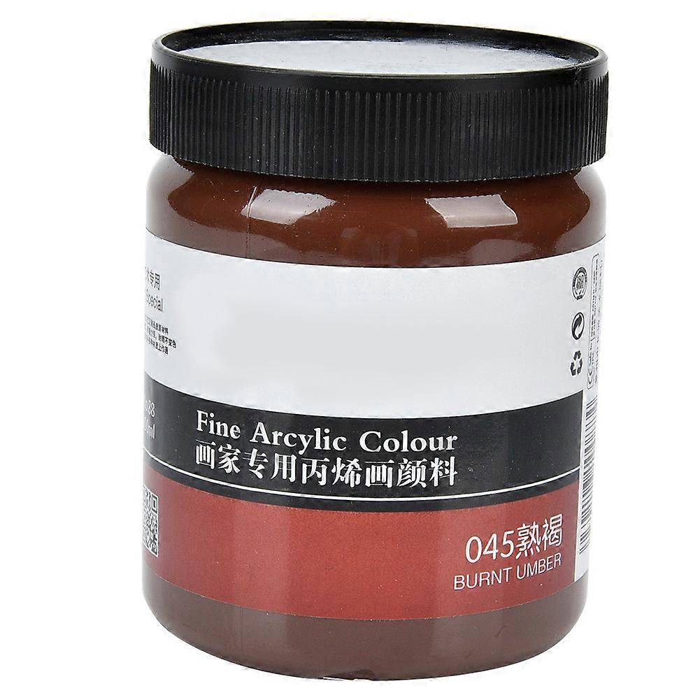 300mL Water Proof Stable Color Propylene Pigment Packed with Bottle(Burnt Umber)