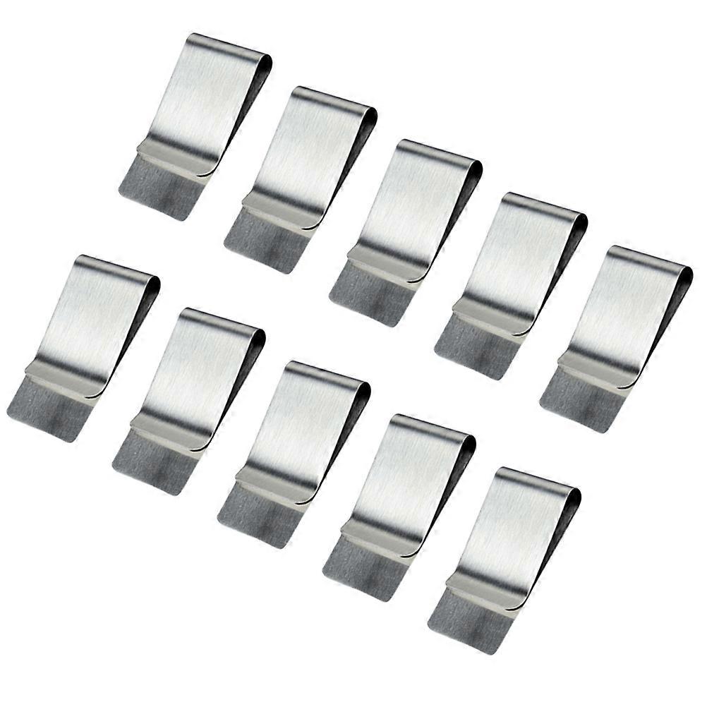 الجبهة الجيب المال كليب الرجال حامل بطاقة غير القابل للصدأ تصميم 10 قطع
