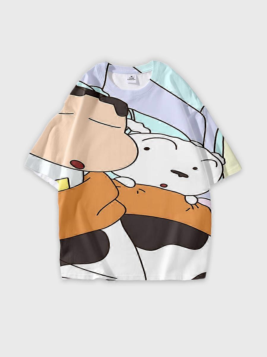 T-shirt round neck Pattern loose short sleeve JW1736