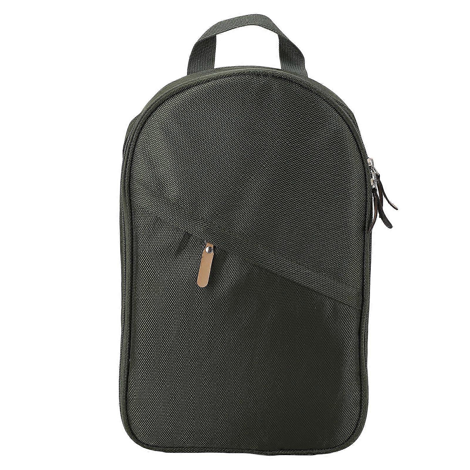 Borsa a tracolla da campeggio Tracolla regolabile Multi scomparto Borsa organizer a tracolla da viaggio di grande capacità Custodia portatile per uomo donna OD verde YMHC