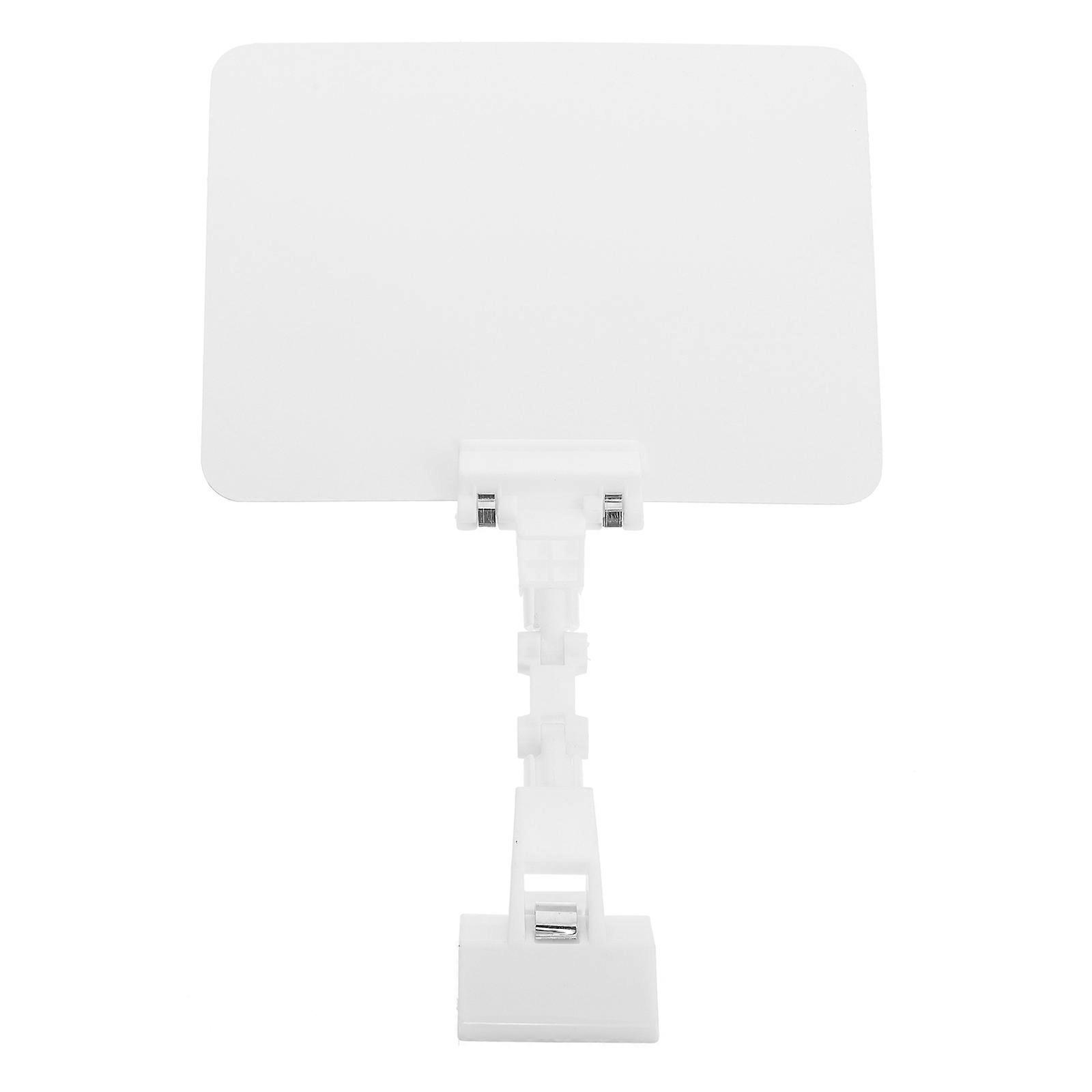 White PVC Price Tag Holders for Shop Erasable and Supermarket Display Folder
