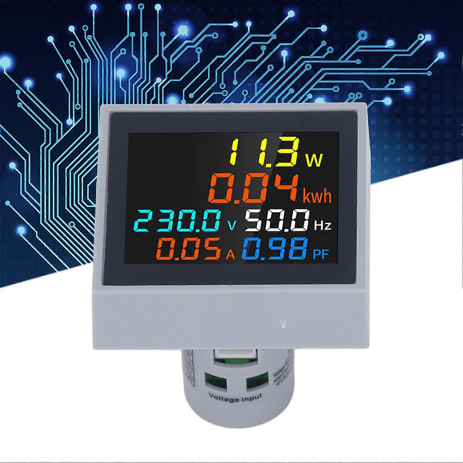 6 in 1 Multifunction Digital Meter AC Current Voltage Power Frequency Monitor for Household SPM004 AC250-450V