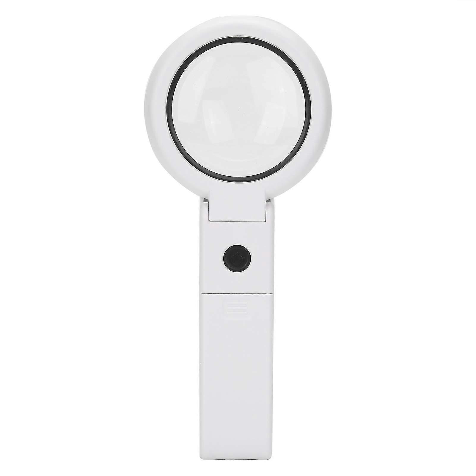 Magnifying Glass with Light, 5X and 11X Magnification, USB LED Lights, Portable Reading Tool for Seniors