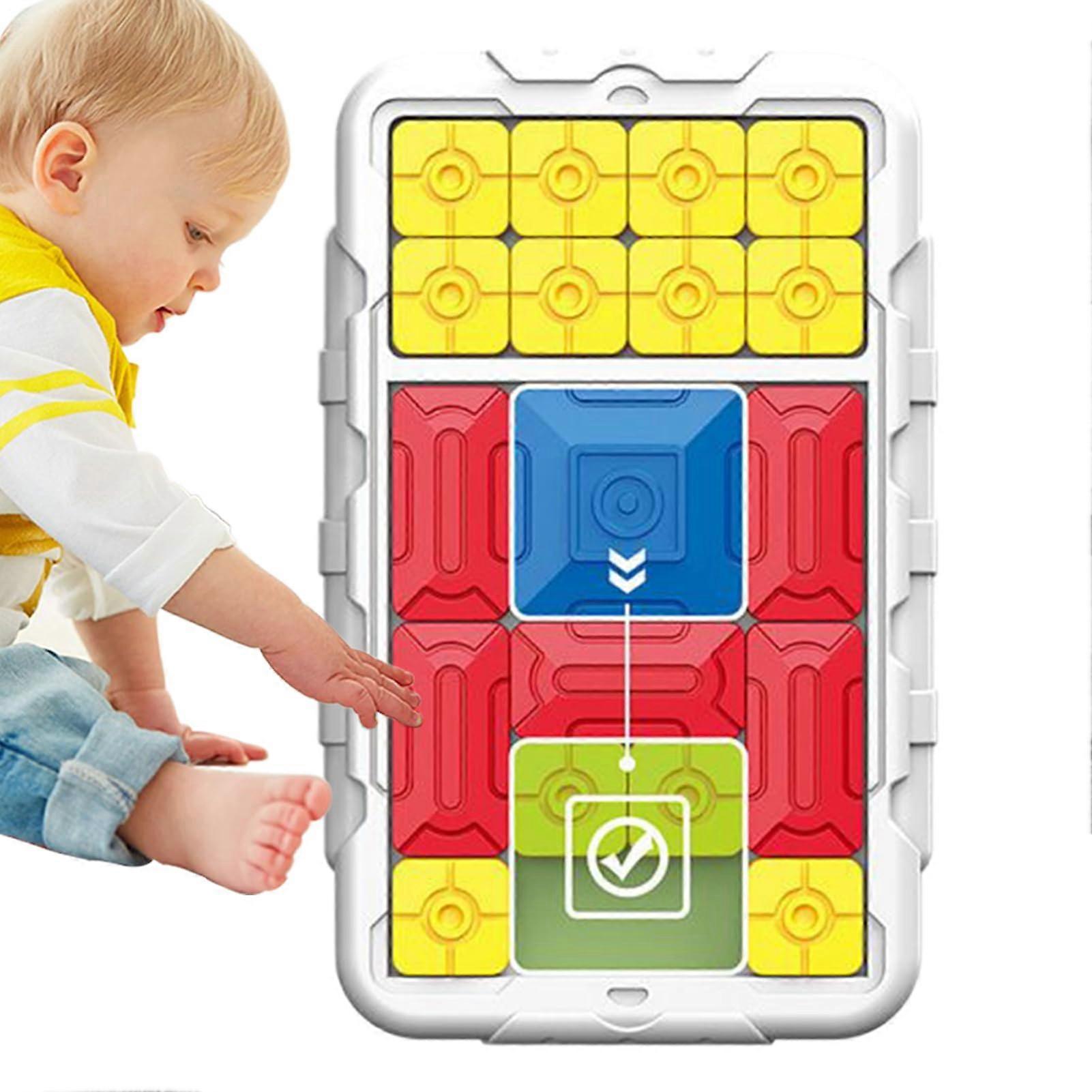 Sliding Puzzle for Adults | 500 Levels Interactive Memory Game | Sensory Learning Board for Indoor Outdoor Family Fun | White