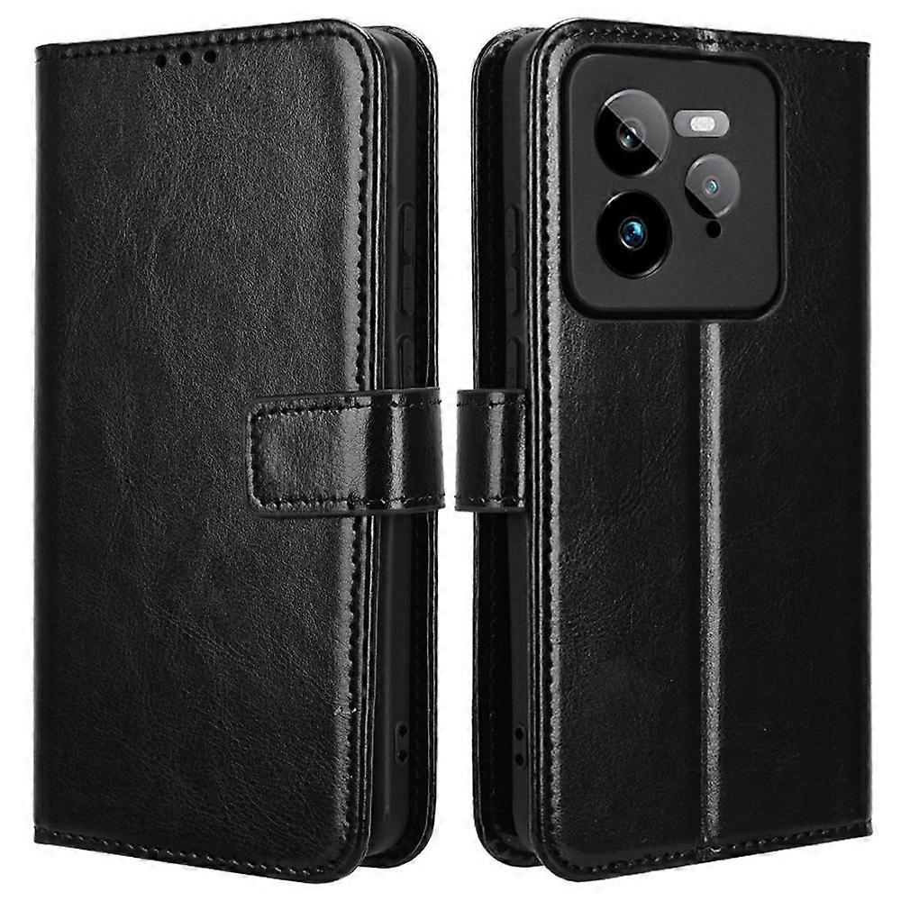 Compatible For Realme GT 7 Pro 5G Case Crazy Horse Texture PU Leather Phone Wallet Cover