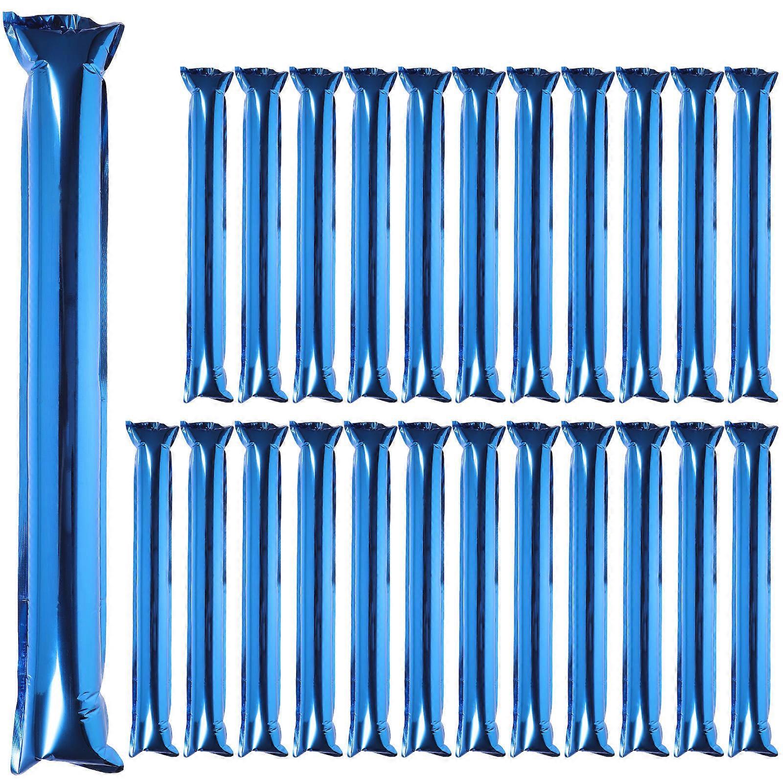 Inflatable Clapper Cheering Props Soccer Blowout Noisemakers Blue 60X10X0.1CM 24Pcs