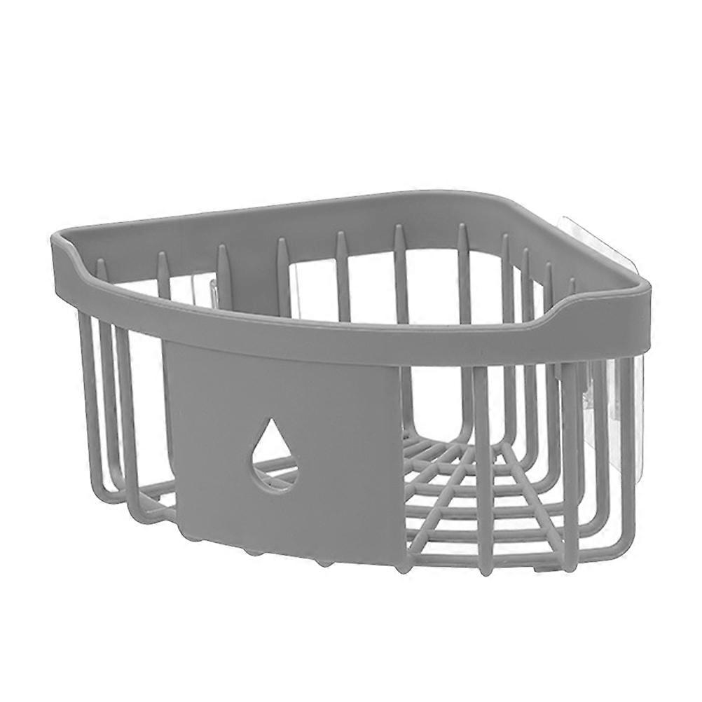 Bathroom Toilet Storage Rack Punch Free Installation PP Material Triangle Shape Homeowners 20X14CM 2Set