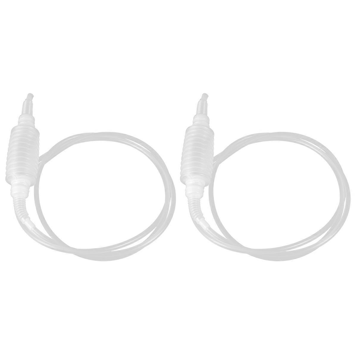 Transparent Plastic Suction Pump for Automobile Refueling Use Durable and Practical 2 Pieces