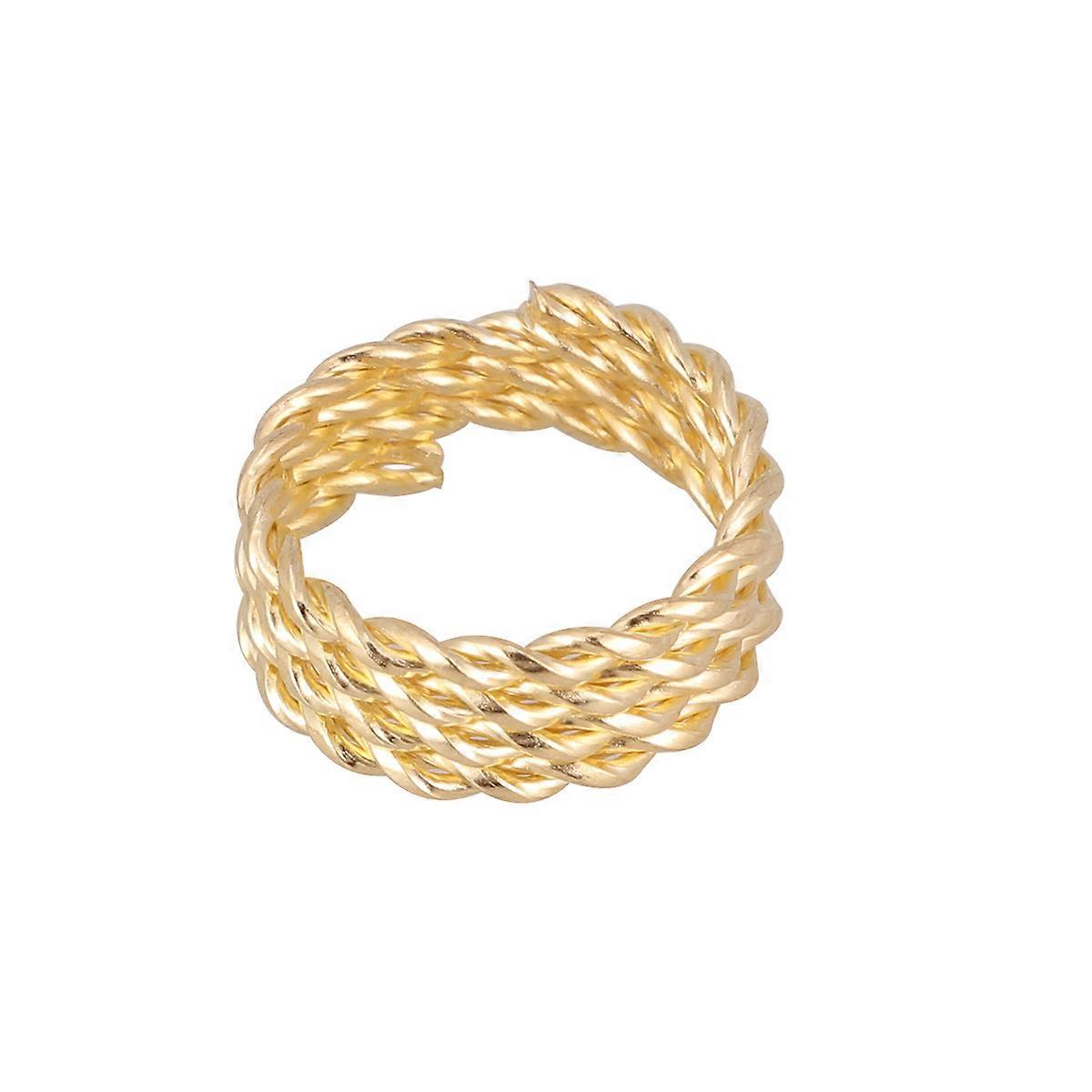 Hair Dreadlocks Golden Crimp Rings For Braiding Dreadlocks Circular Adjustable 30Pcs