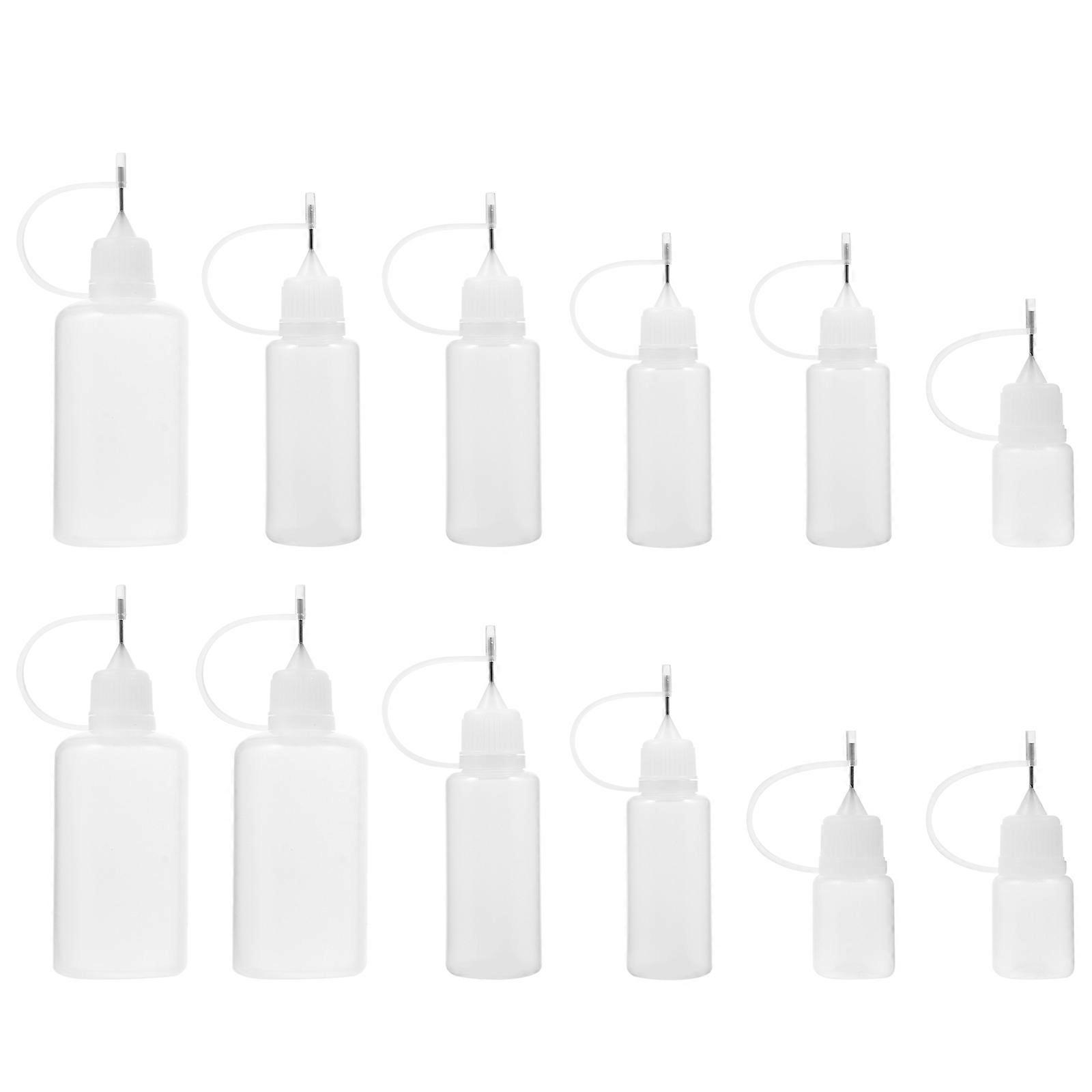 Transparent Refillable Liquid Bottle for Storage Made of Durable PE Material Lightweight and Portable 12pcs