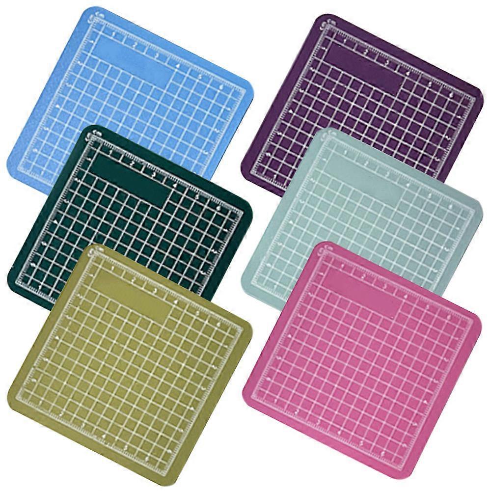 Durable PVC Cutting Mat for Home Use Ideal for Engraving and DIY Crafts 6 Pieces Assorted Color