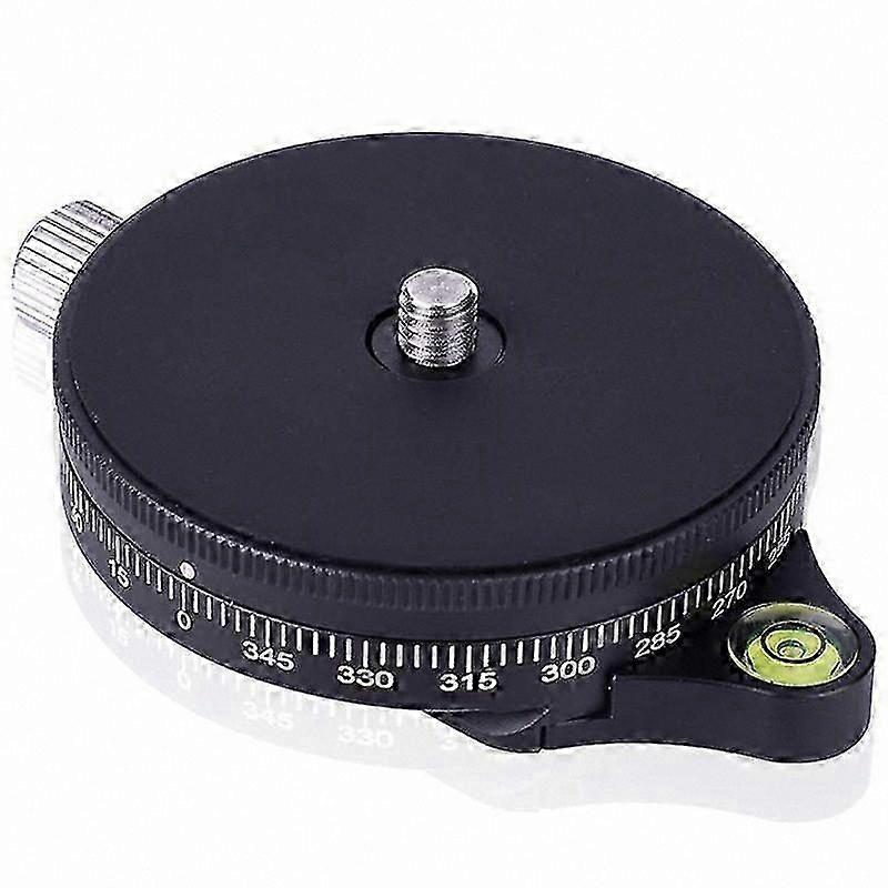 Aluminum Panoramic Ball Head with Bubble Level and Style Plate, 0.95cm Screw Camera Tripod Base