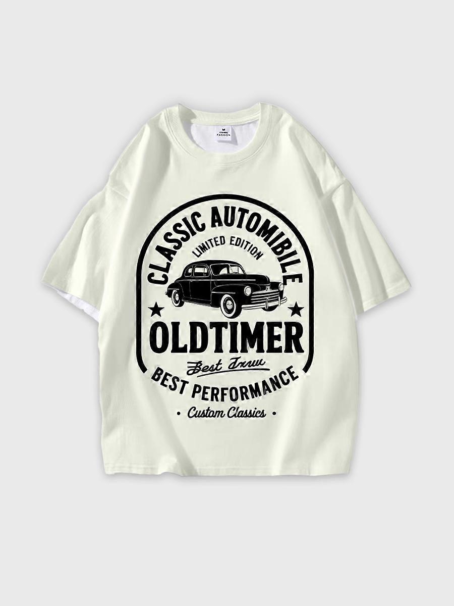 T-shirt round neck Pattern loose short sleeve N233