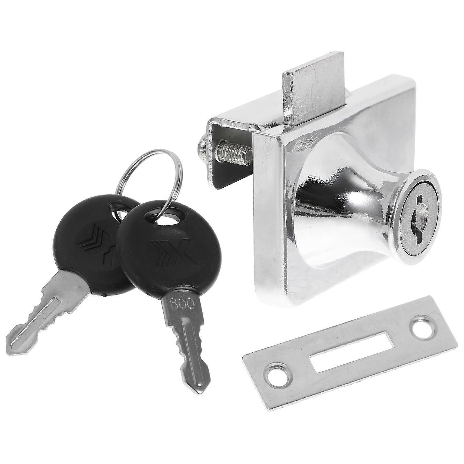 Anti-Theft Cabinet Lock Display Case Lock For Office Use Easy Installation 1Set