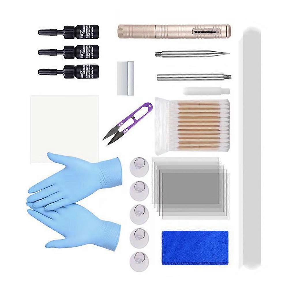 Windscreen Crack Repair Kit 1 Set Effective Tool For DIY Enthusiasts In Assorted Color With Large Area Crack Repair Feature