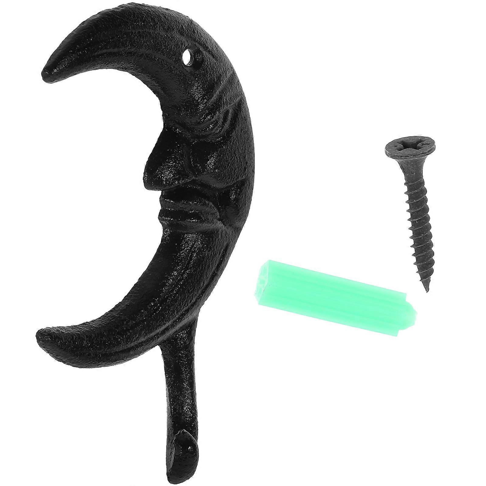 Heavy Duty Cast Iron Wall Hook Multi functional Hanger for Coats 2pcs