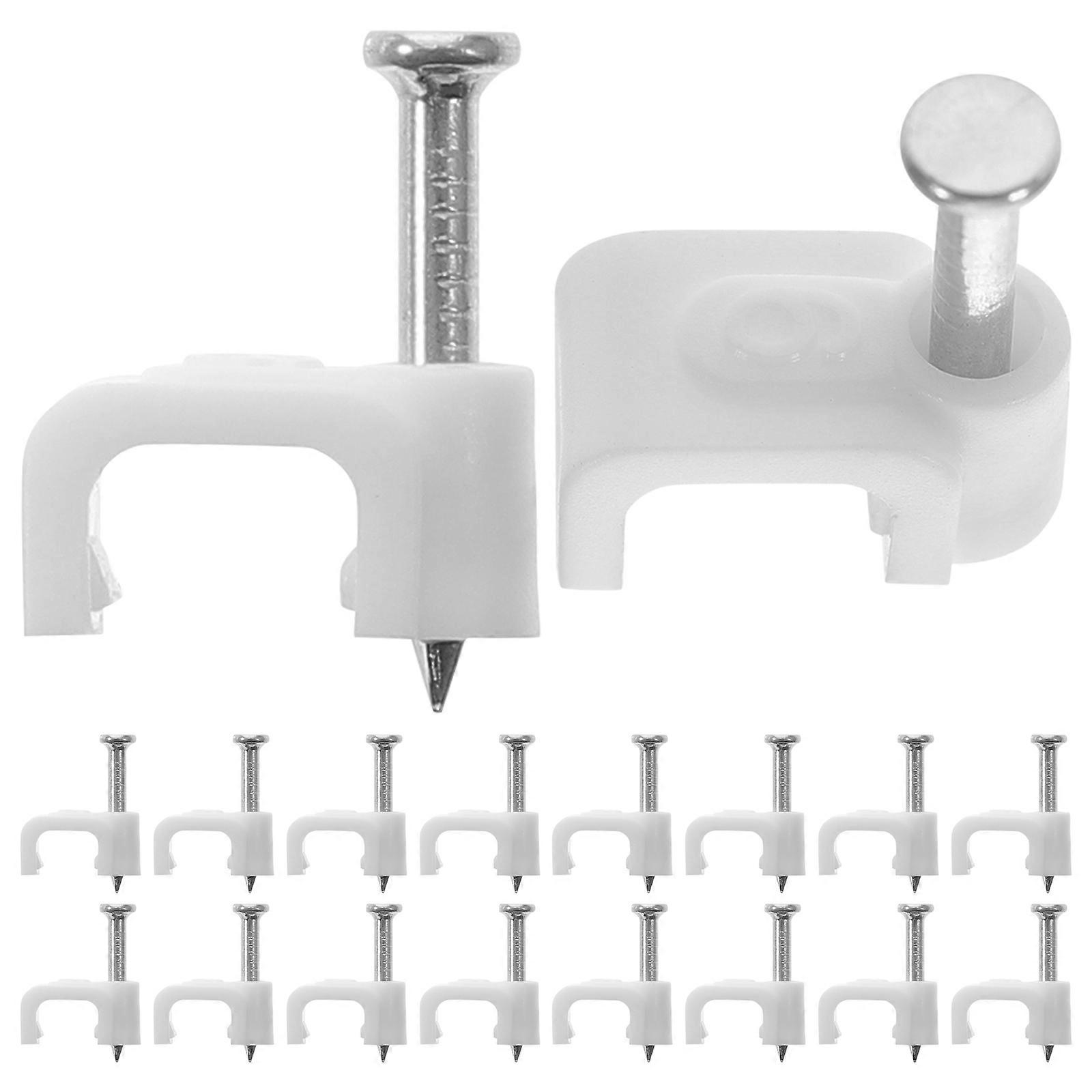 Cord Clips Wall Mounting Wire Staple Cable Wall Clip Prevent Tripping High-carbon Steel 500Pcs