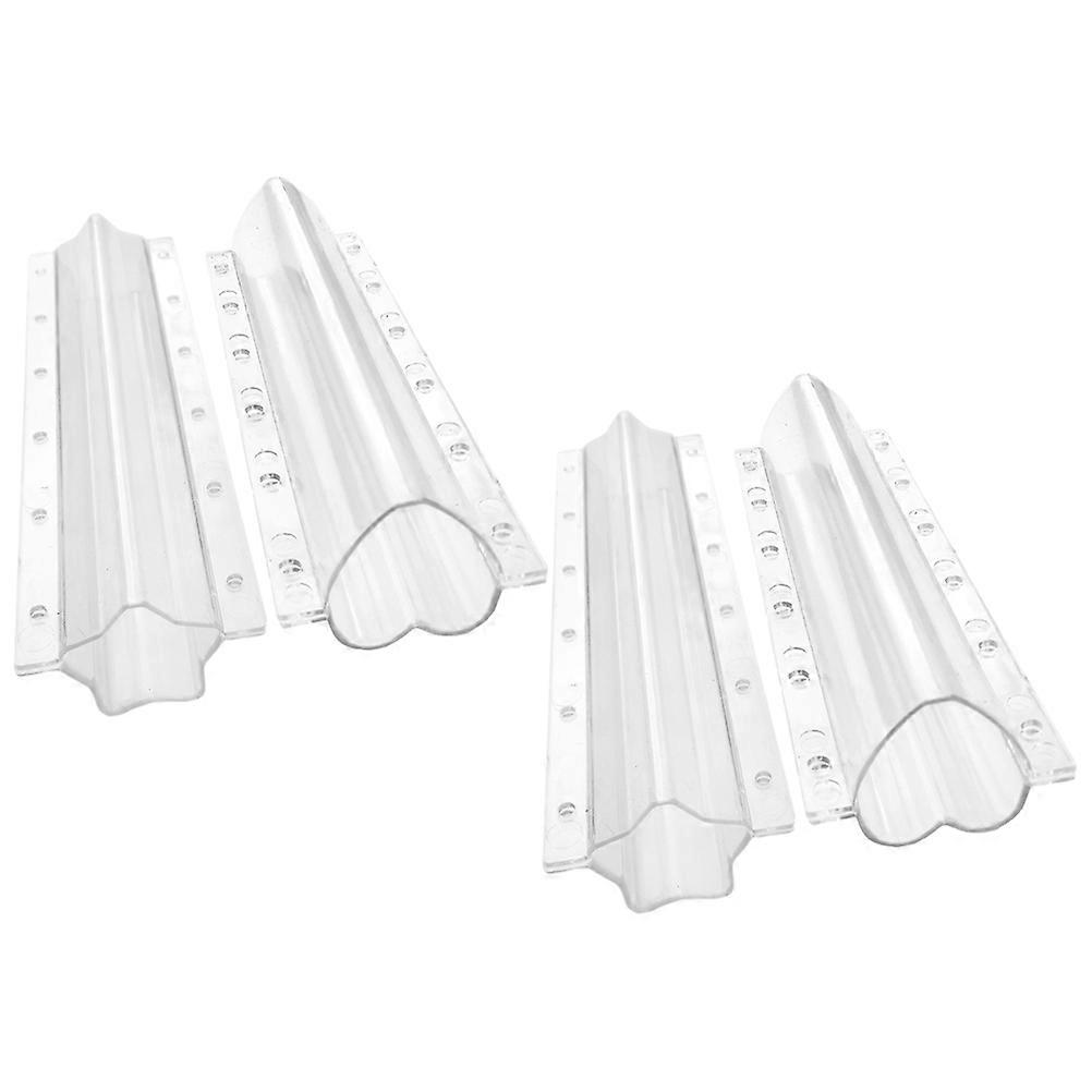 Cucumber Shape Mould Shaping Vegetable Growing Tool Star Transparent 20x6.5cm Practical Design 4Pcs