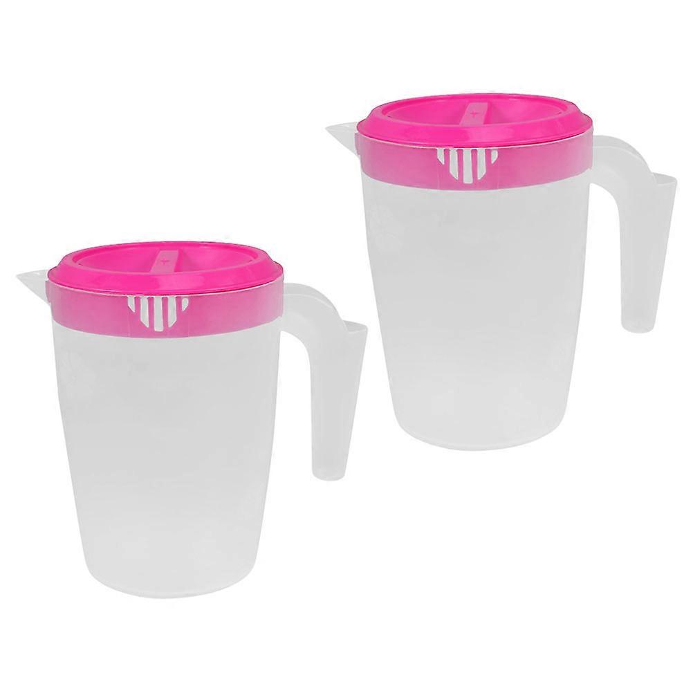 Here's a refined and professional product description based on your input:
**2 Pack Plastic Beverage Pitchers with Spill Resistant Lid – Cold