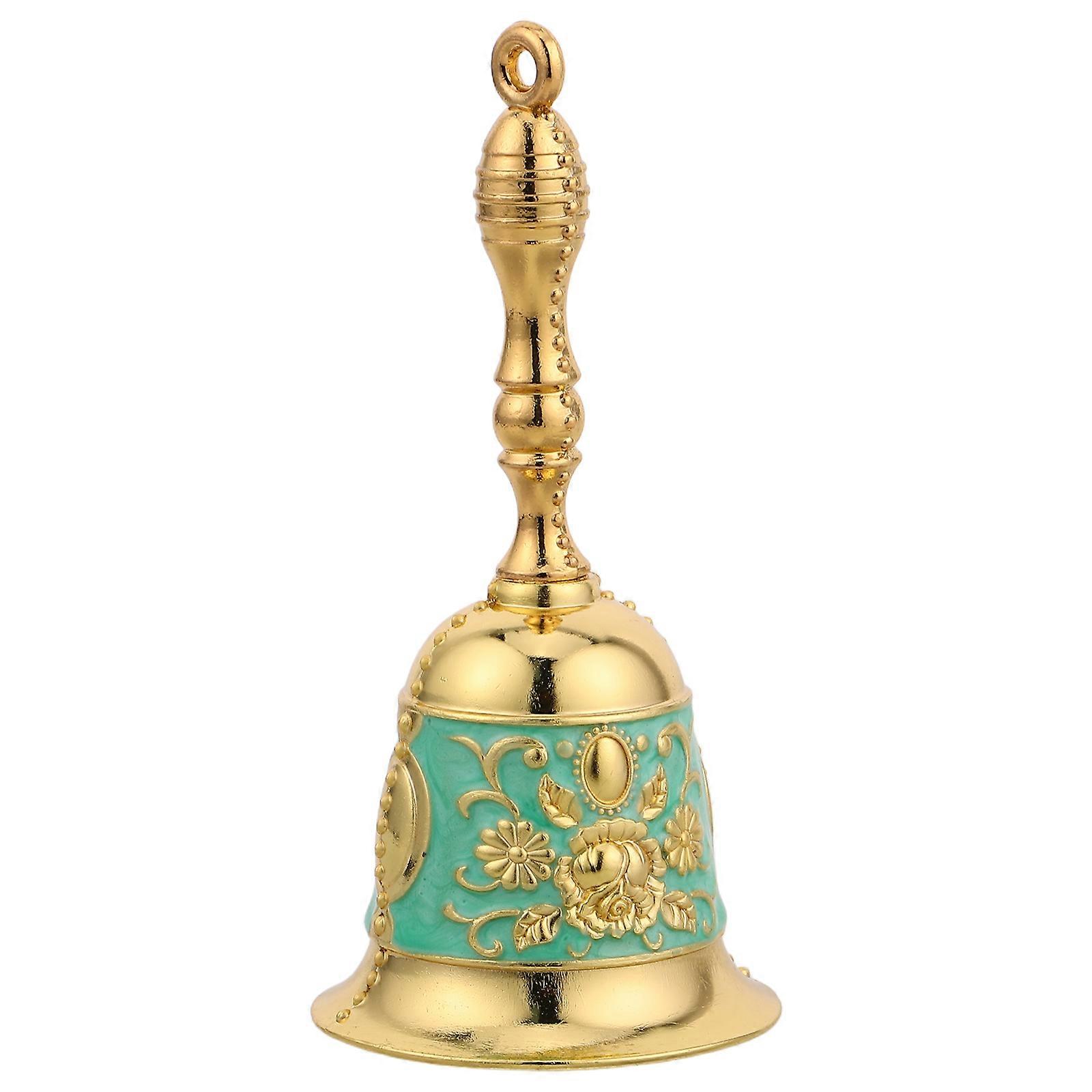 Retro Metal Handheld Bell for Seniors – Loud Sound Dinner Bell for Schools, Restaurants & Elderly Care – Vintage Design Signaling Device