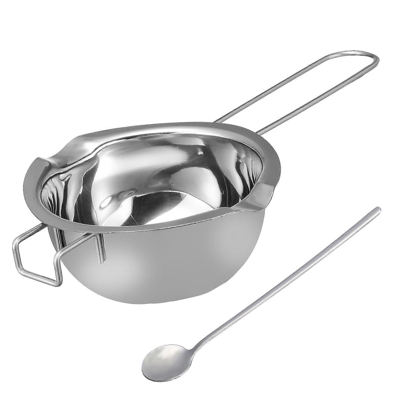 Stainless Steel Melting Pot for Home Use Safe Butter Cheese 1pc Silver