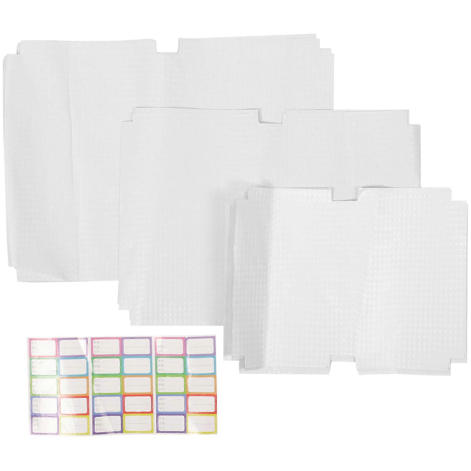 Transparent Book Cover 1 Set Of 30Pcs For Students And Kids With Self Adhesive And Waterproof Features Perfect For School Exercise Books