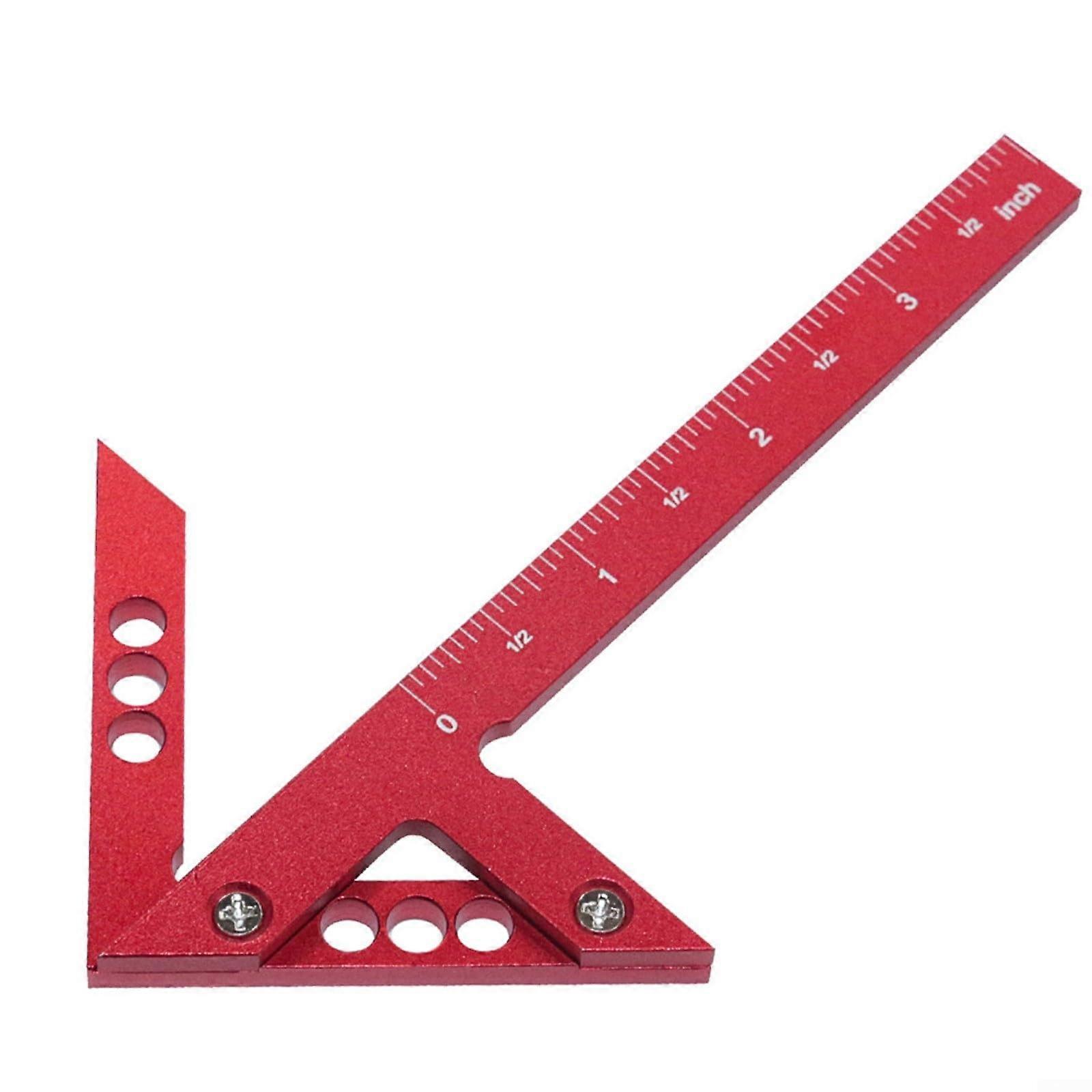 Centring Angle Centre Finder Line Gauge 45/90 Degree Right Angle Scribe Ruler Metric Measuring Tool for Woodworking