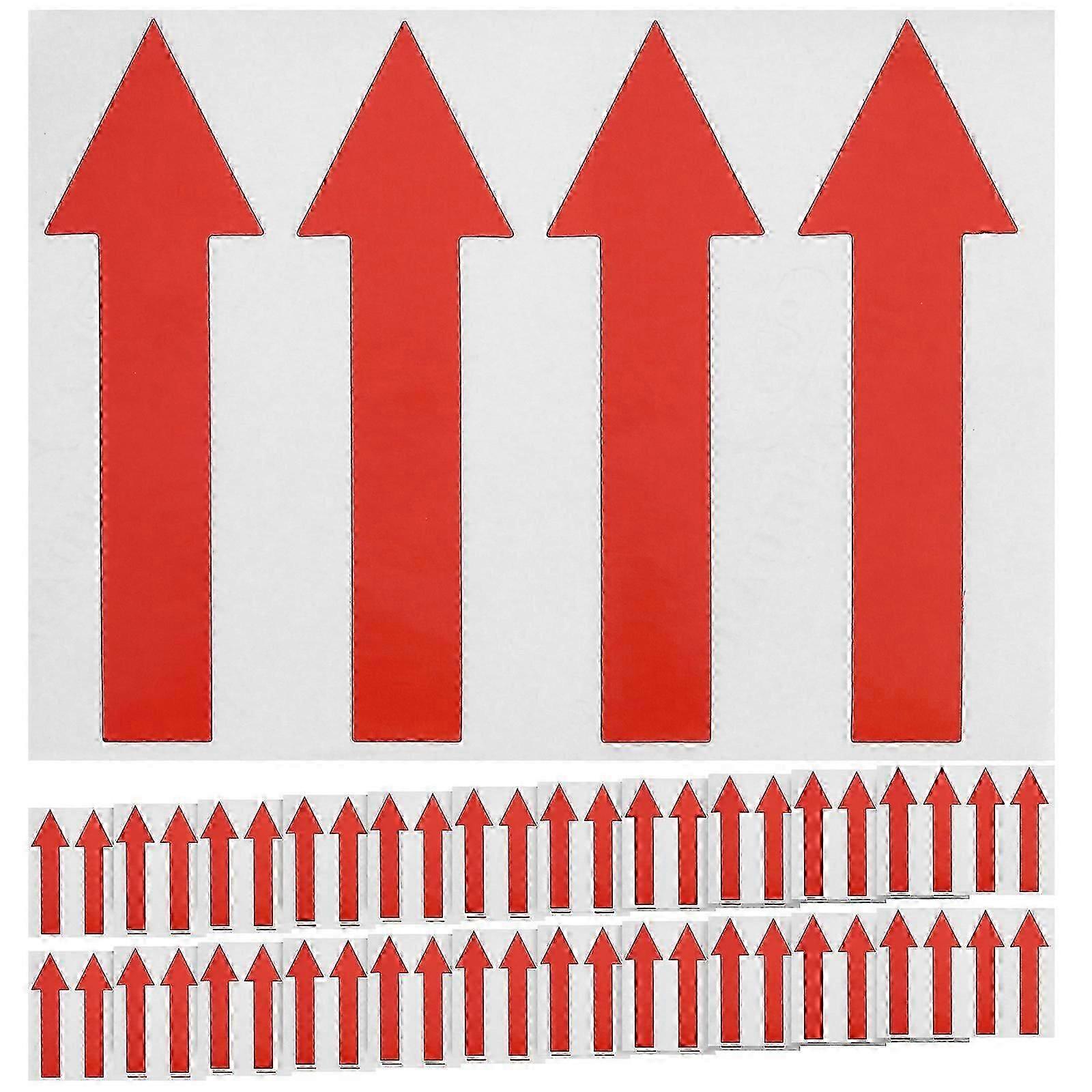 100pcs Arrow Stickers Adhesive Arrow Signs Arrow Marking Indication Stickers