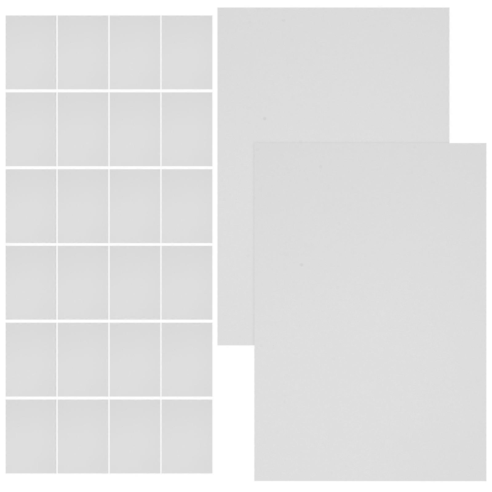 Watercolor Blank Cards 100Pcs White Rectangular Paper Ideal For Students Writers Creating Custom Designs