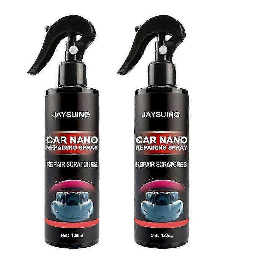 2 בקבוקים רכב ננו תיקון ספריי רכב שעווה פולנית ספריי שריטות מסיר הגעה חדשה