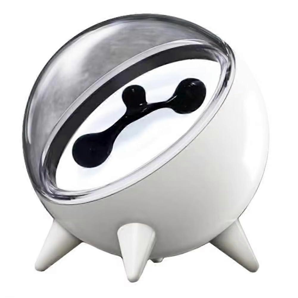 Ferrofluid Sound Visualizer, Rechargeable Music Rhythm Speaker with Magnetic Pickup, Home Decor White