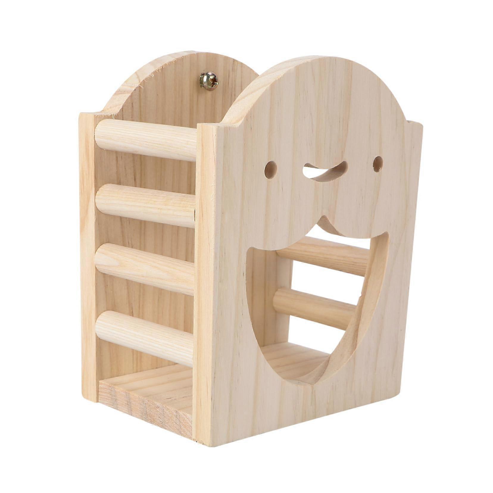 Wooden Feeding Station Grass Stand for Guinea Pigs and Chinchillas, Safe Space-Saving Design, Food Protector, Durable Material