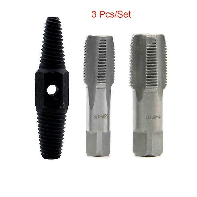 3 pcs. 1/2 Inch 3/4 Inch Screw Wire Extractor Broken Water Pipe Thread Repair