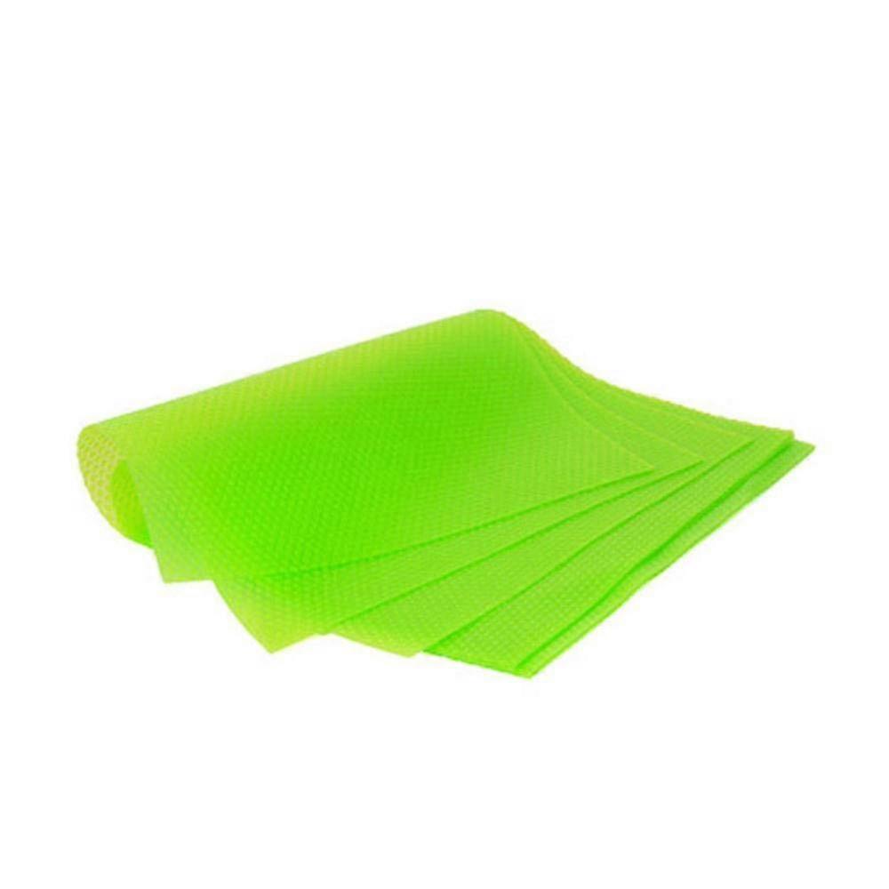 Fridge Mats 1 Pc Set Antibacterial Waterproof Mildew Resistant Green Transparent Tailored Pads for Refrigerators
