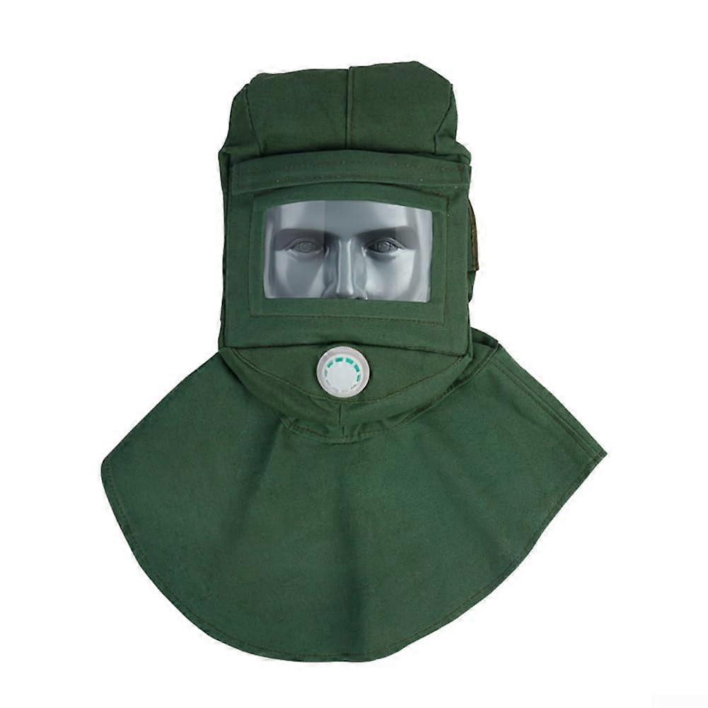 Sandblasting Hood with Large Curved Glass Front, ScratchResistant Screen