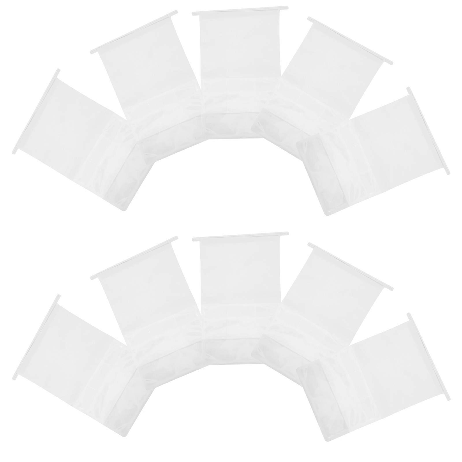White Bread Bags for Homemade Bread with Clear Window Made of Paper and PVC for Packing 50pcs
