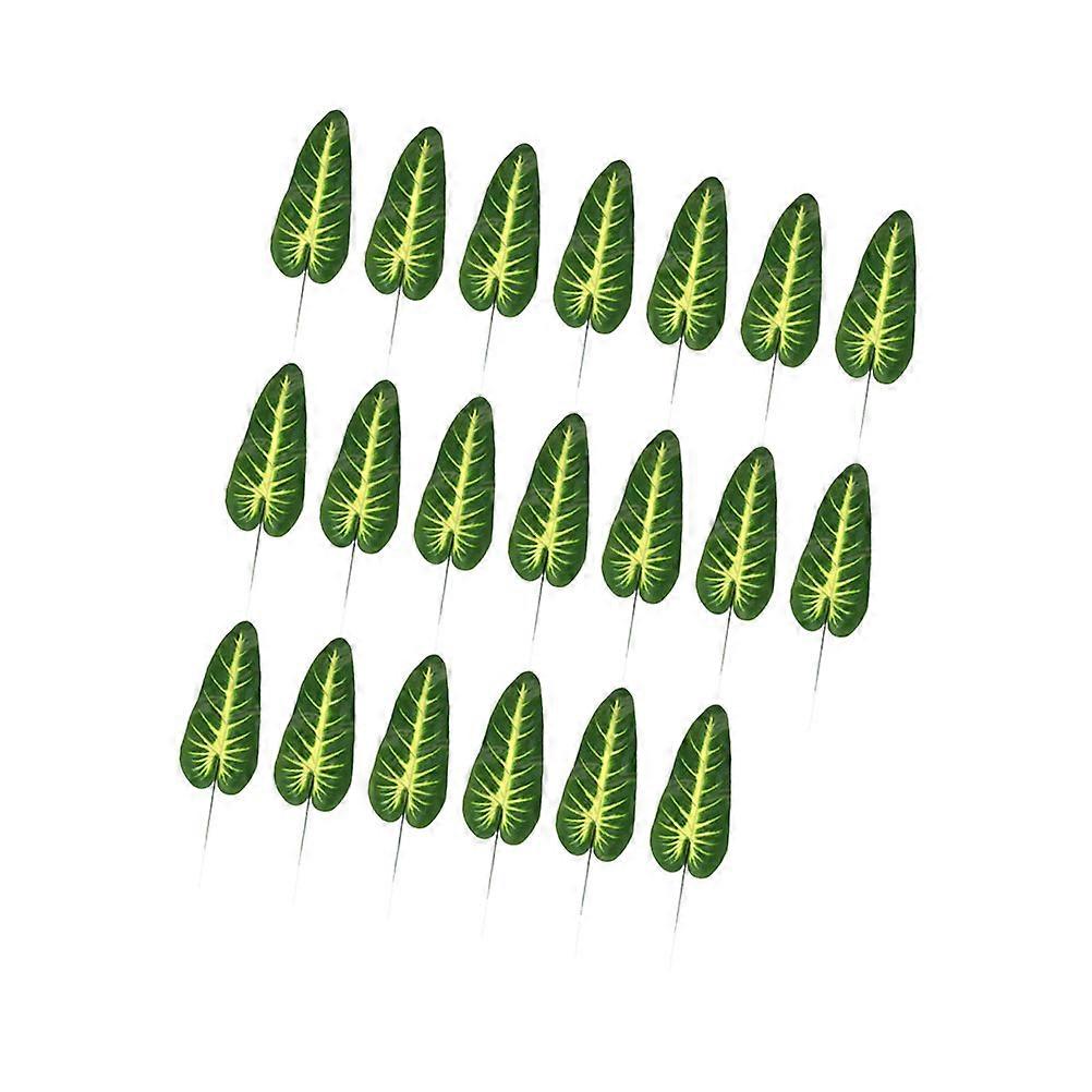 Artificial Leaves for Home Decoration, Flexible Design with Steel Stem, Jungle Theme Props