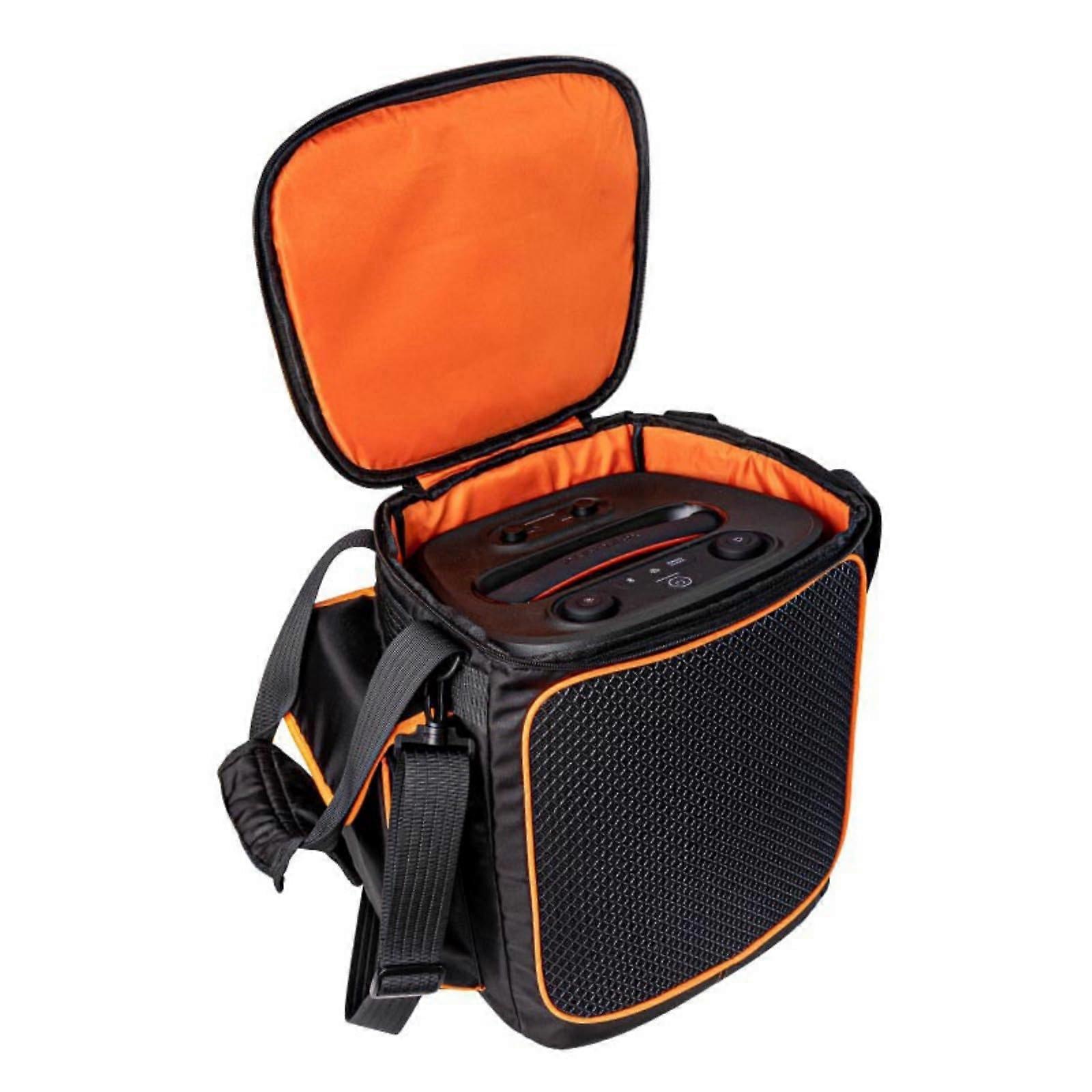 Compact padded carrying bag specifically designed for speaker storage case, providing protection during transport.