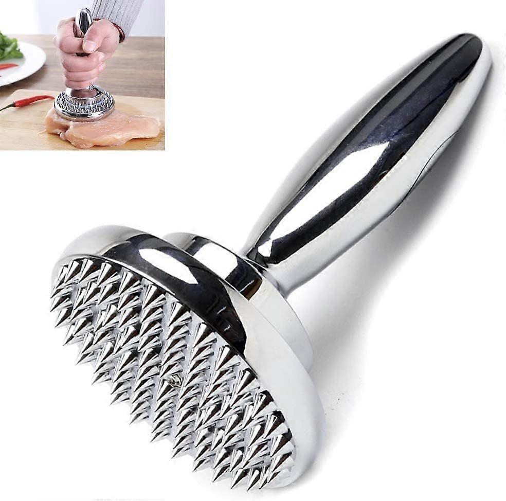 Dual Sided Meat Tenderizer Marinating Prep Tool,Manual Hammer Mallet Tool for