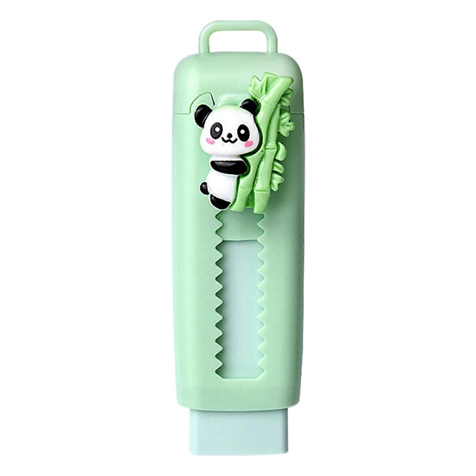 Push Pull Eraser - Cartoon Panda Retractable Eraser, 3.15x0.98in Rubber Pencil Rubber, Clean Precision Tip, Convenient Carrying