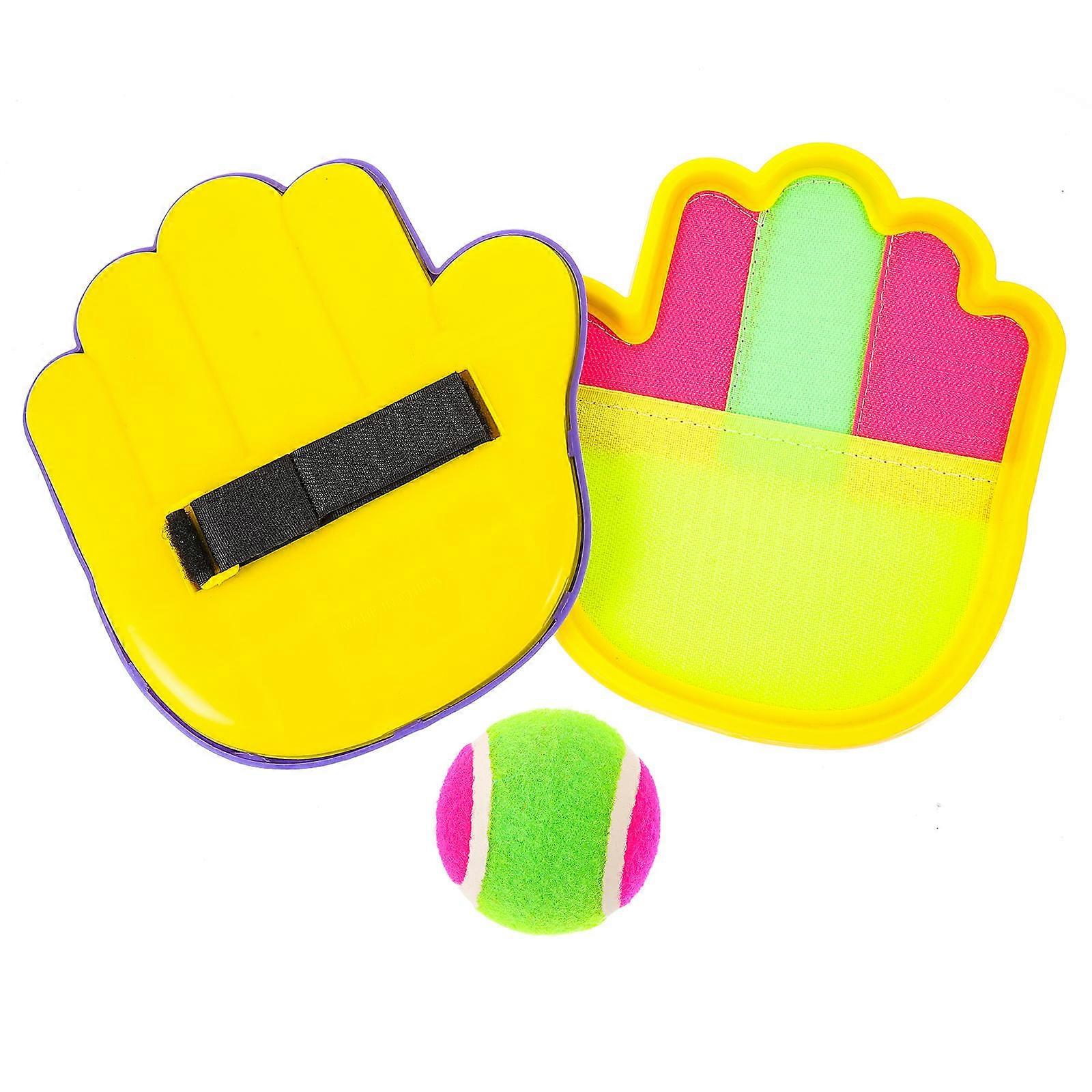 Sticky Ball Toy For Kids 1 Set Interactive Plaything For Outdoor Activities Assorted Color Hand-eye Coordination