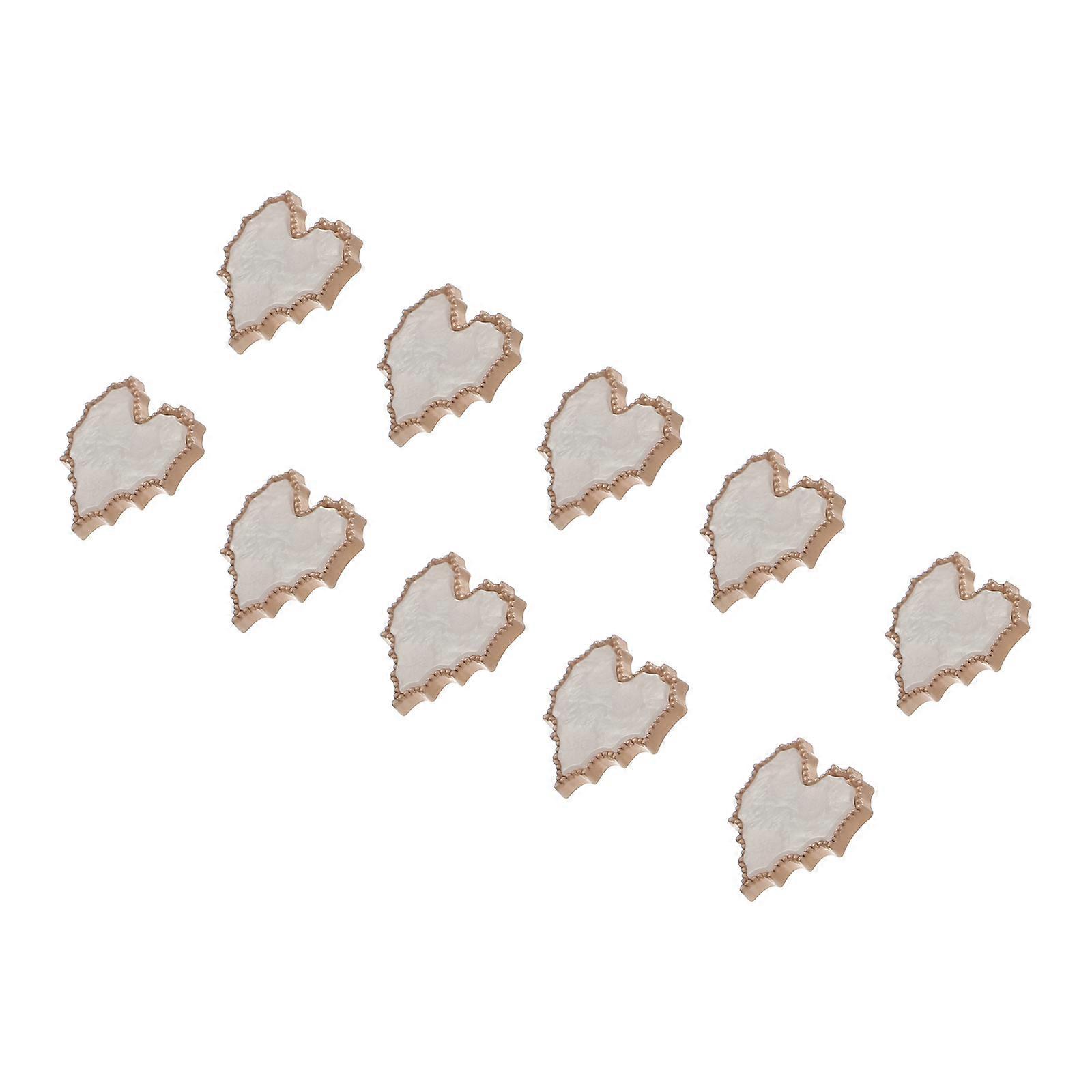 Odolné 10ks srdíčkových tlačítek pro dekoraci oděvů Ideální pro DIY šicí projekty a řemesla