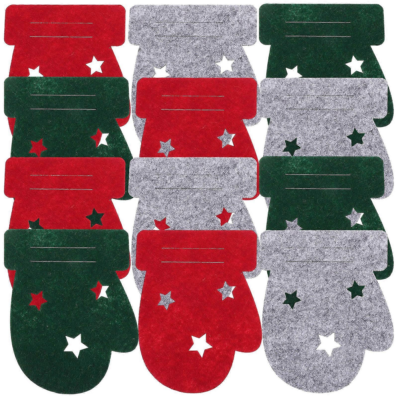 Xmas Cutlery Holder For Table Setting 12Pcs Party Silverware Holder Rectangular Daily Item Storage Festive Style