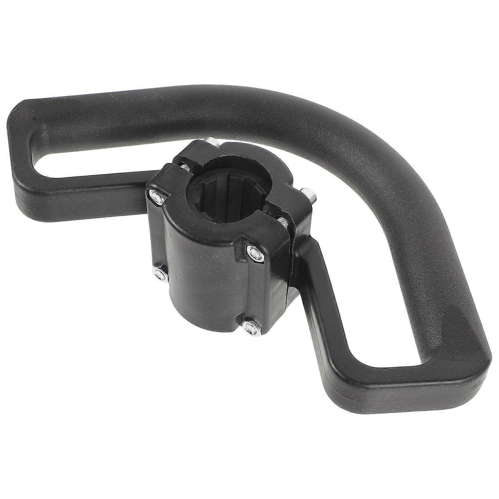 Black Plastic Lawn Mower Handle for Home Use Versatile Design Comfortable Grip 7.5 Inch
