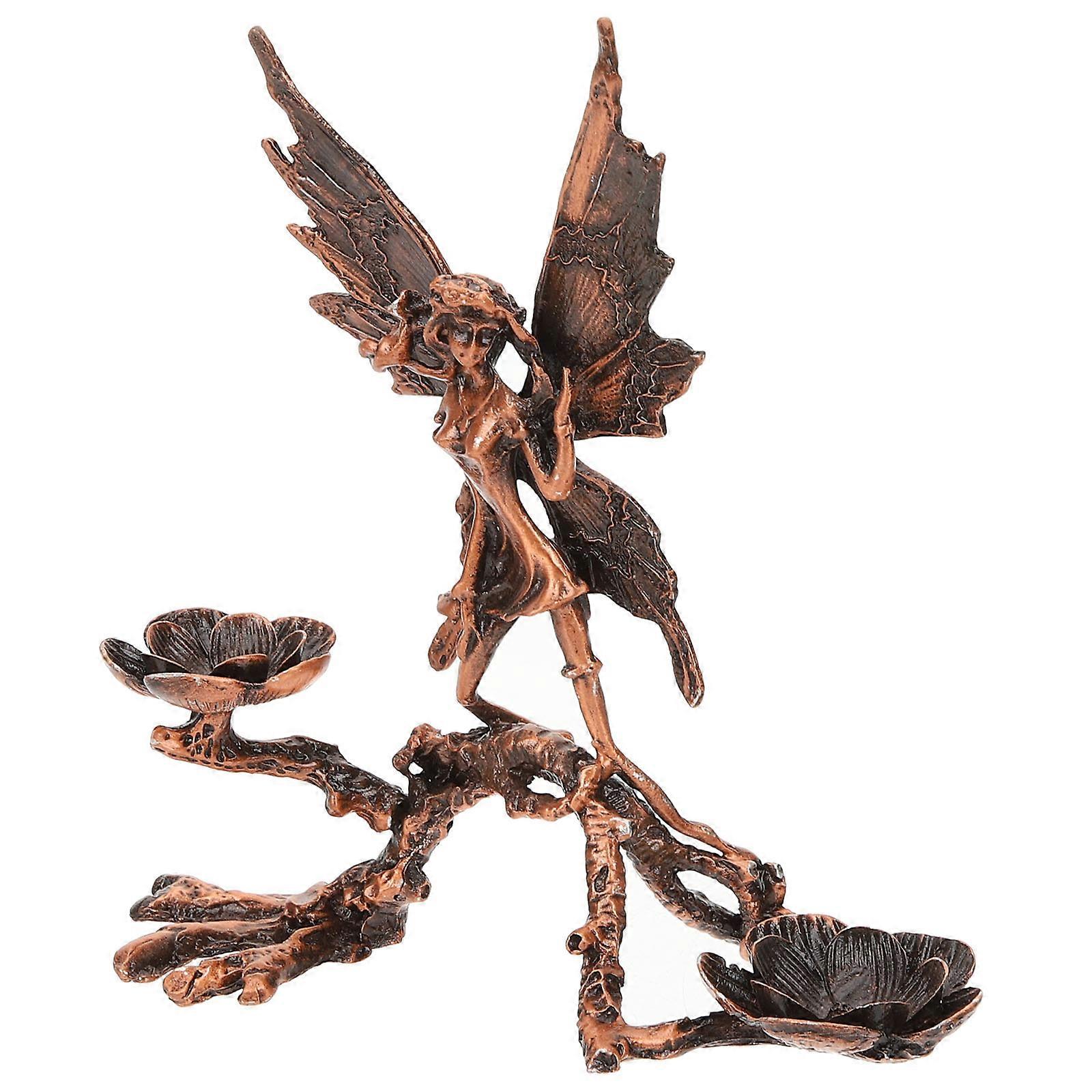 Mørkerød legering krystalkugle stativ til hjemmeindretning Display piedestal 5,5 tommer