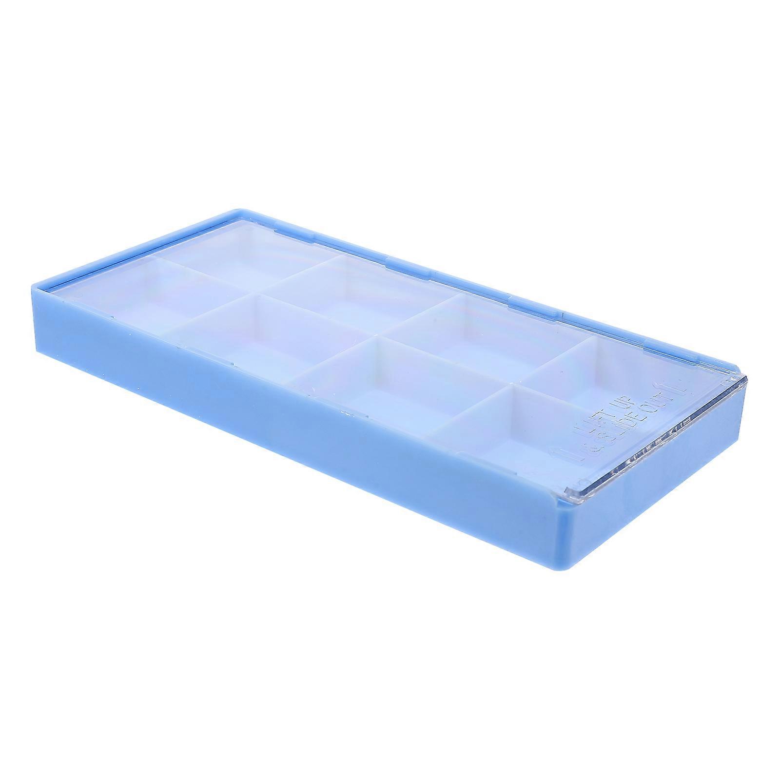 Multi Compartment Organization Small Parts Storage Container For Home Organization With Drawer Style And Blue Color 1Pack