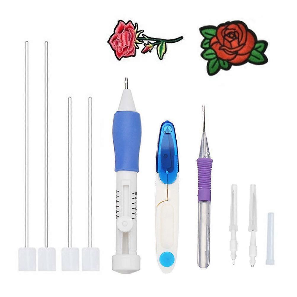 Embroidery Kit 1 Set With Assorted Color Practical Design For Adults Decoration DIY Art Craft 6.9X3.9X0.9In Essential Tools