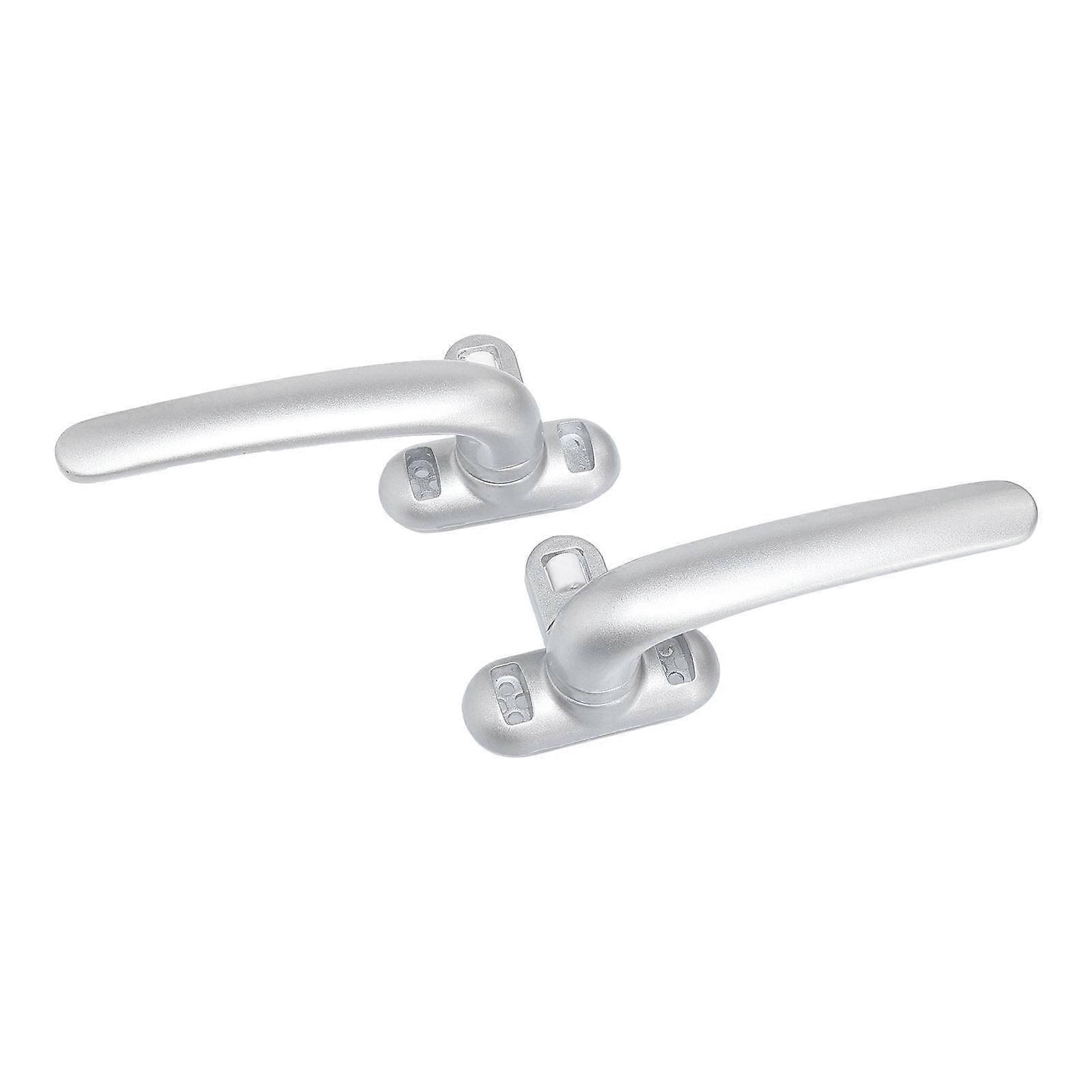 Aluminum Alloy Window Handle 2Pack For Home Use 13x7cm Silver Easy Installation Durable Design